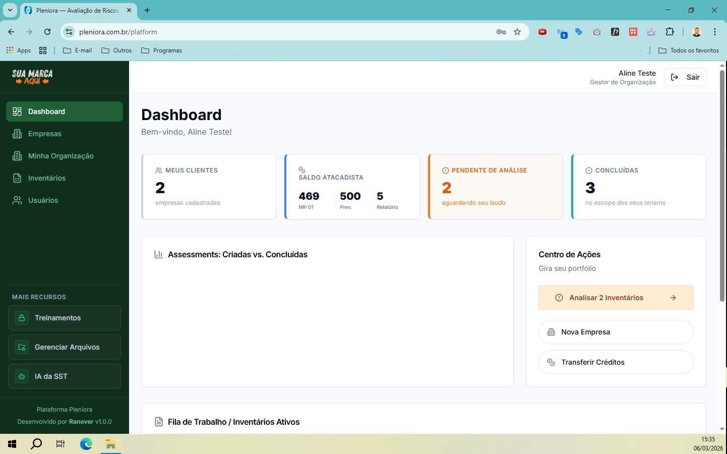 Dashboard do Parceiro